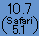 X10.7/Safari5.1