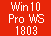 Win 10 Pro 64 for WS Ver1803